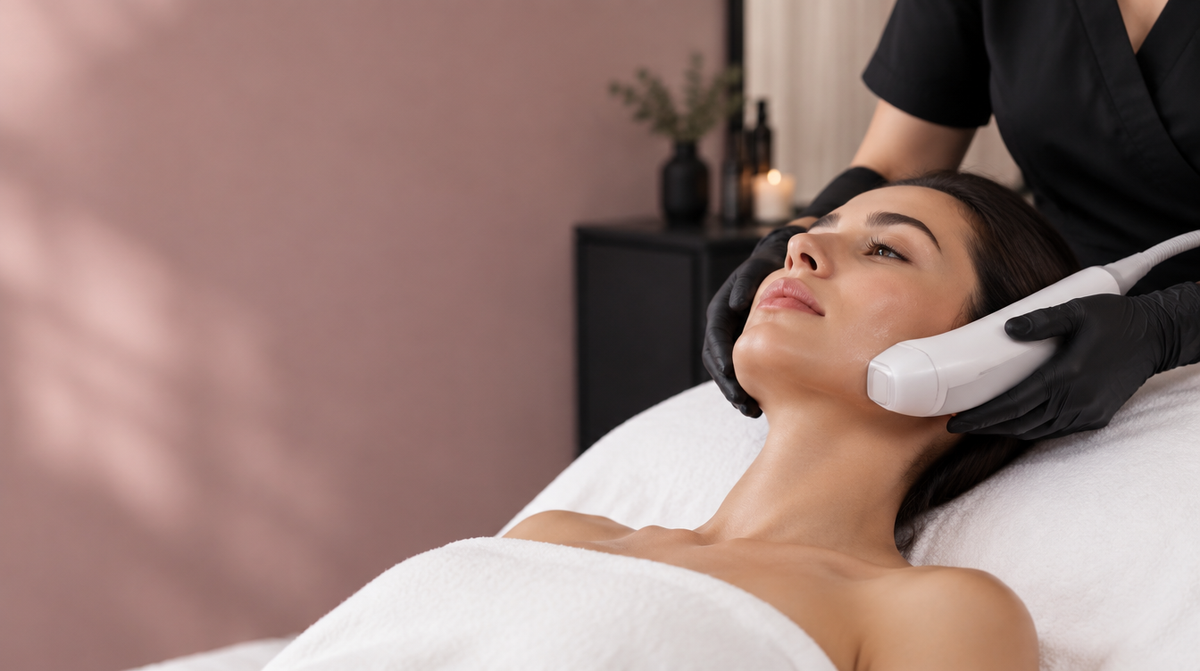 Sesión de HIFU facial en Viarró