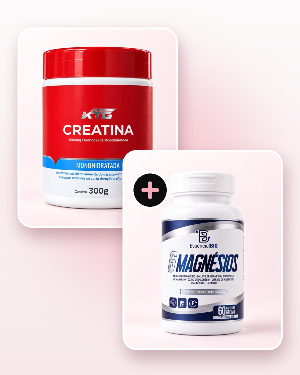 Combo Rendimiento: Creatina KTG y Magnesio 6 Formas